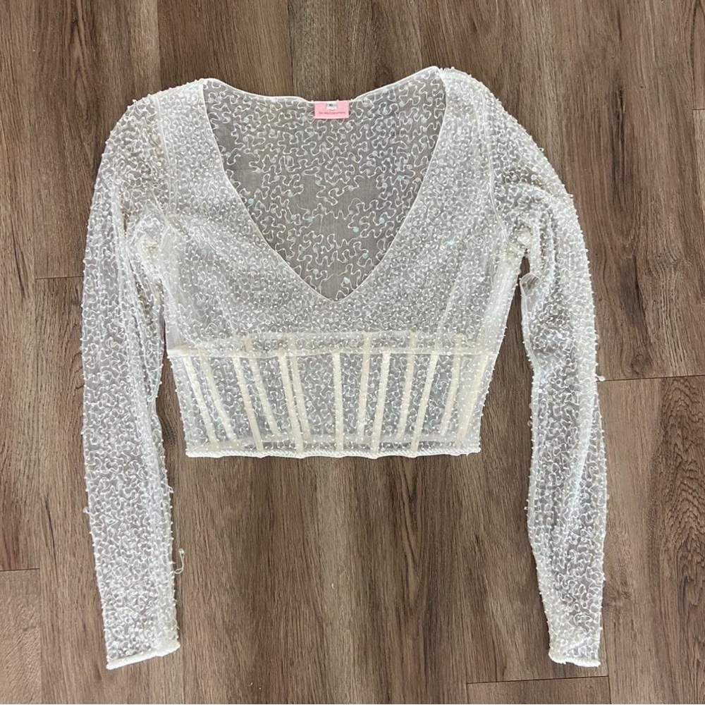 Dyspnea Sequin Corset Top